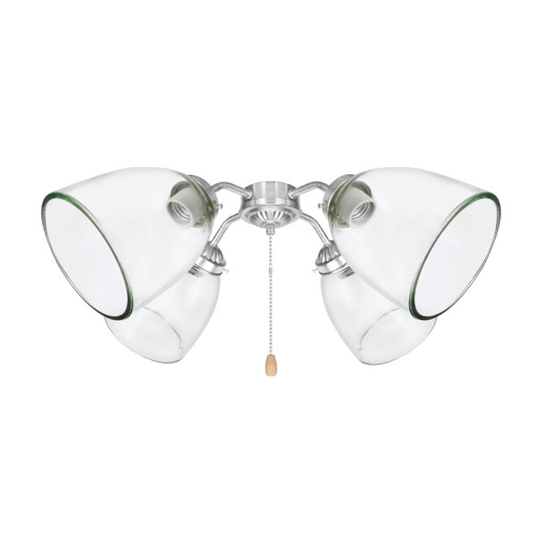 Rosalind Wheeler 5.5 H x 4.625 W Glass Empire Ceiling Fan